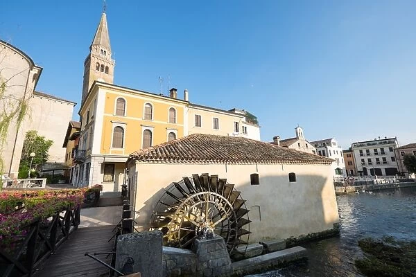 Mills on Lemene River, Portogruaro, Veneto, Italy, Europe
