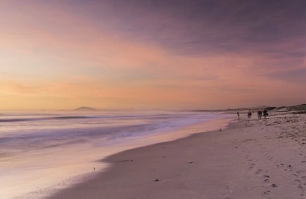 Milnerton Beach at sunset, Cape Town, Western Cape, South Africa, Africa