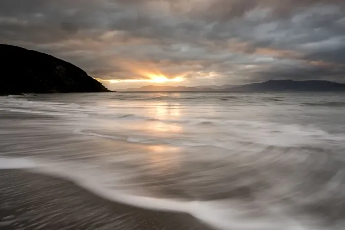 Framed Print : Minard Bay at sunrise, Dingle Peninsula, County Cork, Munster, Republic of Ireland Framed Print : Minard Bay at sunrise, Dingle Peninsula, County Cork, Munster, Republic of Ireland