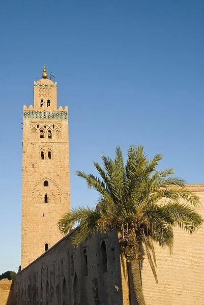 Minaret of the Koutoubia Mosque, UNESCO World Heritage Site, Marrakesh (Marrakech)