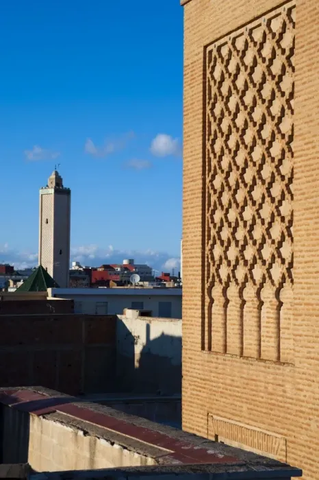 Framed Print : Minaret of Okba and Minaret of Sihara in the background, Oujda, Oriental Region Framed Print : Minaret of Okba and Minaret of Sihara in the background, Oujda, Oriental Region