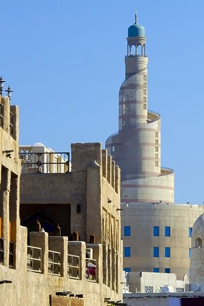 Minaret, Souq Waqif, Doha, Qatar, Middle East