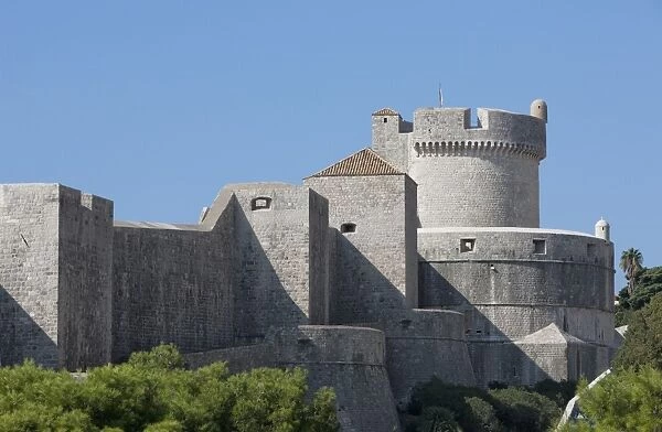 Minceta Fort and town walls, Old Town, UNESCO World Heritage Site, Dubrovnik, Croatia, Europe