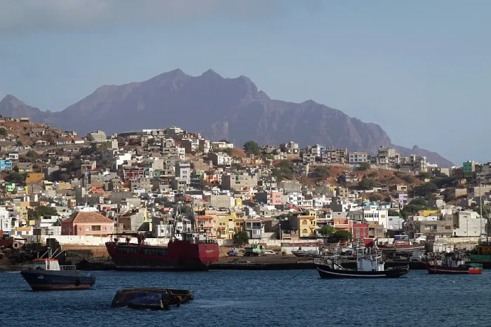 Framed Print : Mindelo Bay, Saint Vincent, Cape Verde
