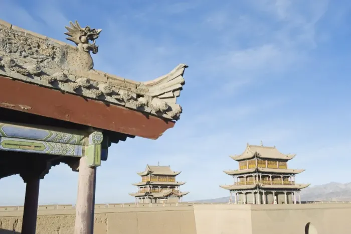 Framed Print : Ming dynasty Jiayuguan Fort dating from 1372 in the Hexi Corridor, Gansu Province Framed Print : Ming dynasty Jiayuguan Fort dating from 1372 in the Hexi Corridor, Gansu Province