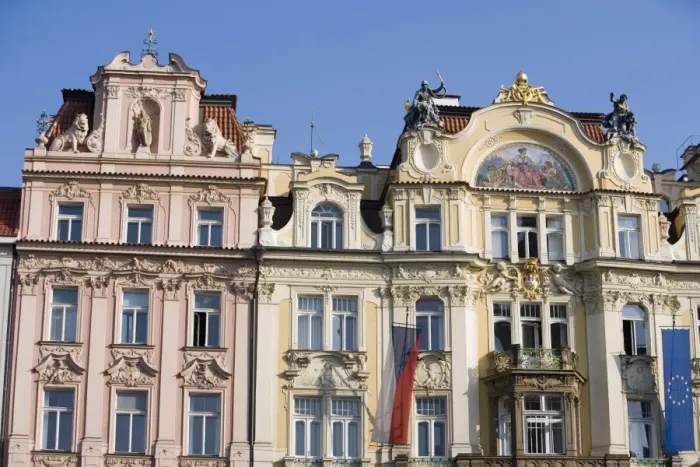 Framed Print : Ministerstvo pro mistni Rozvoj facade, Art Nouveau architecture, Old Town Square Framed Print : Ministerstvo pro mistni Rozvoj facade, Art Nouveau architecture, Old Town Square
