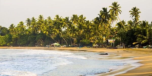 Mirissa Beach at sunset, South Coast, Southern Province, Sri Lanka, Asia