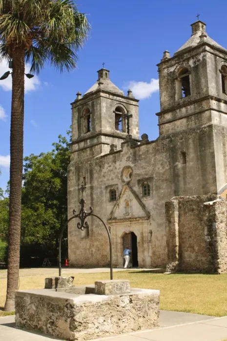 Framed Print : Mission Concepcion, San Antonio, Texas, United States of America, North America Framed Print : Mission Concepcion, San Antonio, Texas, United States of America, North America