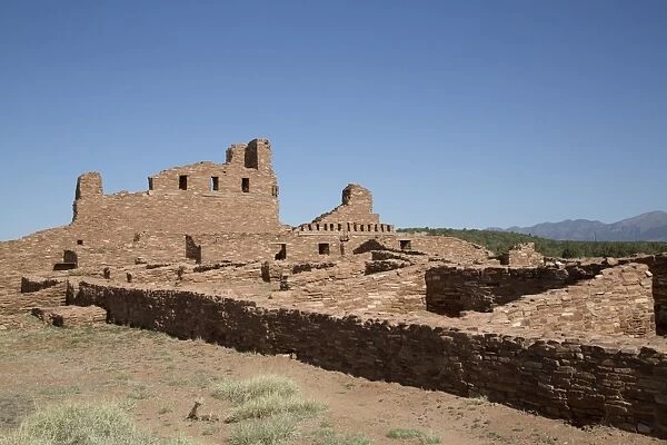 Mission of San Gregorio de Abo, built between 1622 and 1627, Salinas Pueblo Missions National Monument, New Mexico, United States of America, North America