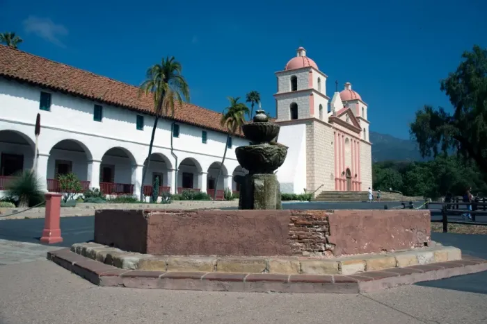 Framed Print : Mission Santa Barbara, founded 1786, Santa Barbara, California, United States of America Framed Print : Mission Santa Barbara, founded 1786, Santa Barbara, California, United States of America