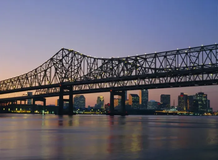 Framed Print : Mississippi River Bridge Framed Print : Mississippi River Bridge