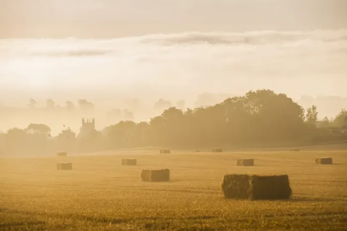 Framed Print : Misty sunrise at St. James Church at Longborough, a village in The Cotswolds, Gloucestershire, England, United Kingdom, Europe Framed Print : Misty sunrise at St. James Church at Longborough, a village in The Cotswolds, Gloucestershire, England, United Kingdom, Europe