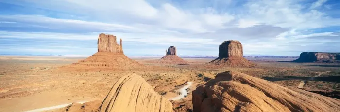 Framed Print : The Mittens, Navajo Tribal Park, Monument Valley, Arizona, United States of America, North America