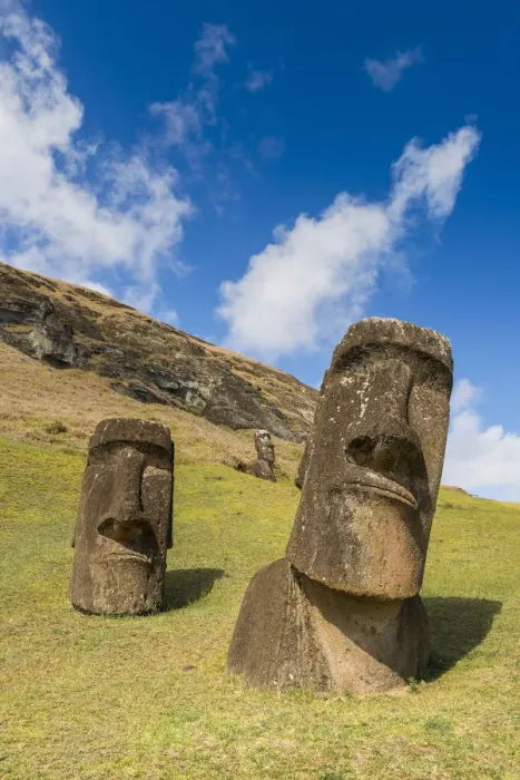 Framed Print : Moai heads of Easter Island, Rapa Nui National Park, UNESCO World Heritage Site Framed Print : Moai heads of Easter Island, Rapa Nui National Park, UNESCO World Heritage Site