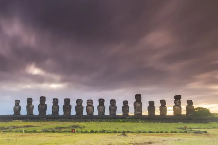 Framed Print : Moai heads of Easter Island, Rapa Nui National Park, UNESCO World Heritage Site Framed Print : Moai heads of Easter Island, Rapa Nui National Park, UNESCO World Heritage Site