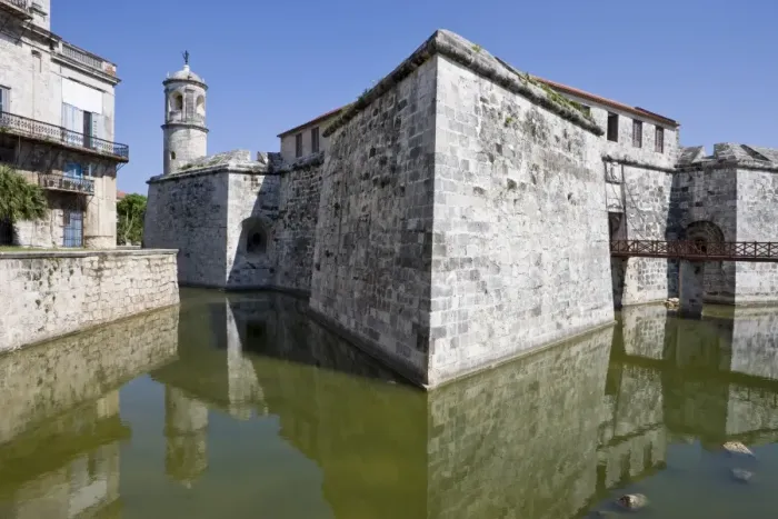 Framed Print : Moat and Castillo de la Real Fuerza in Old Havana, UNESCO World Heritage Site