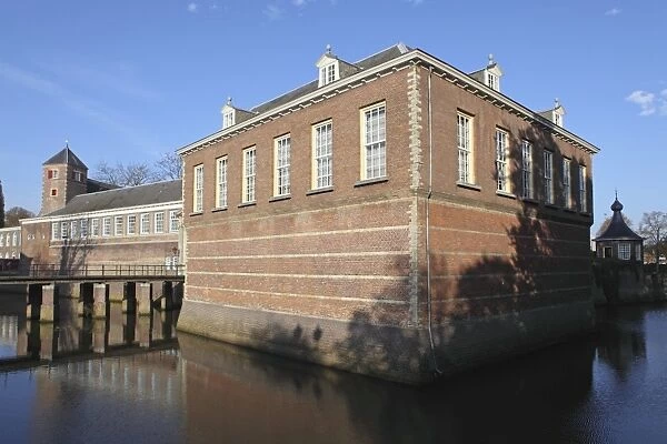 The moat surrounding the Castle of Breda (Kasteel van Breda), now a military academy