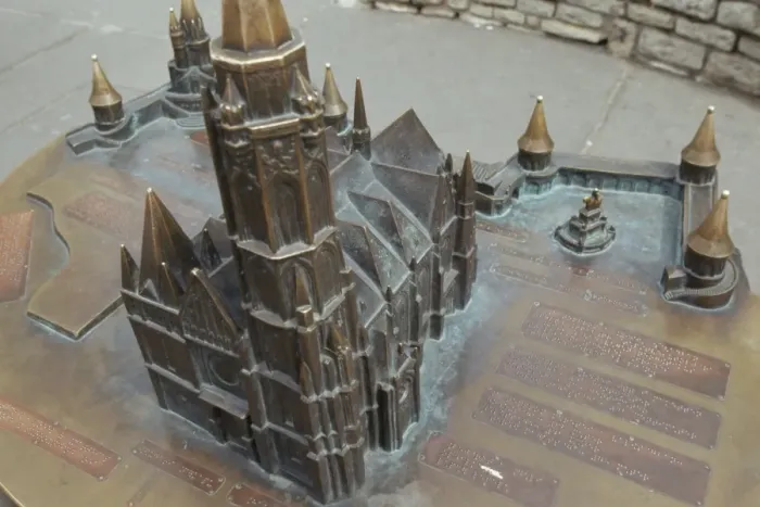 Framed Print : Model of cathedral for the blind Framed Print : Model of cathedral for the blind