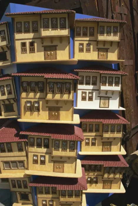 Framed Print : Model wooden houses of Ottoman mansions, Safranbolu, Anatolia, Turkey, Asia Minor