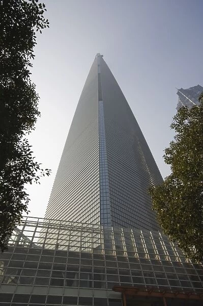 Modern skyscrapers and mainland Chinas highest building, the International Finance Center in Pudong New Area, Shanghai