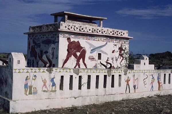 Modern tomb of the Antandroy trible in south, Madagascar, Africa