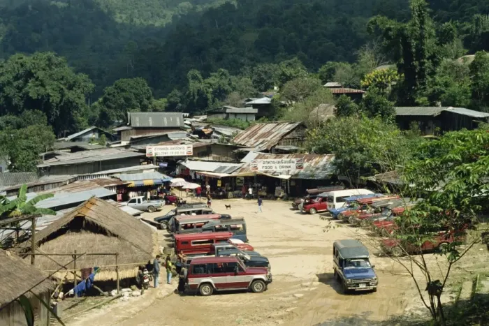 Framed Print : Modern village of the Meo people at Chiang Mai Framed Print : Modern village of the Meo people at Chiang Mai