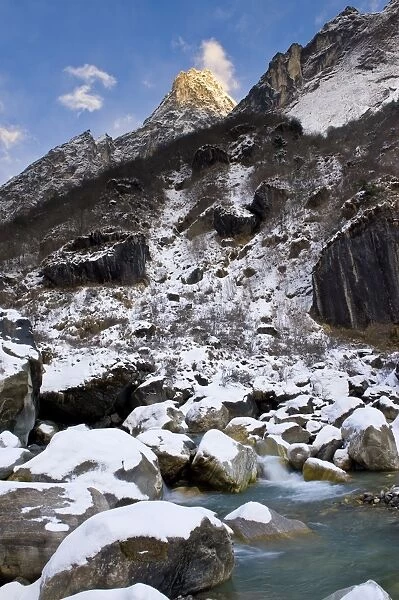 Modi Khola River, Annapurna Himal, Nepal, Himalayas, Asia
