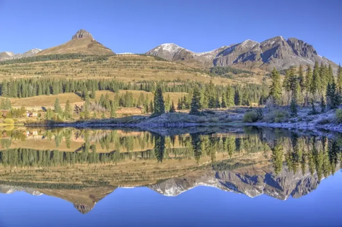 Framed Print : Molas Lake, south of Silverton, Colorado, United States of America, North America Framed Print : Molas Lake, south of Silverton, Colorado, United States of America, North America