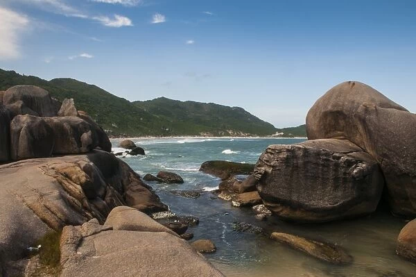 Mole beach in Ilha Catarina (Santa Catarina Island), Santa Catarina State, Brazil, South America