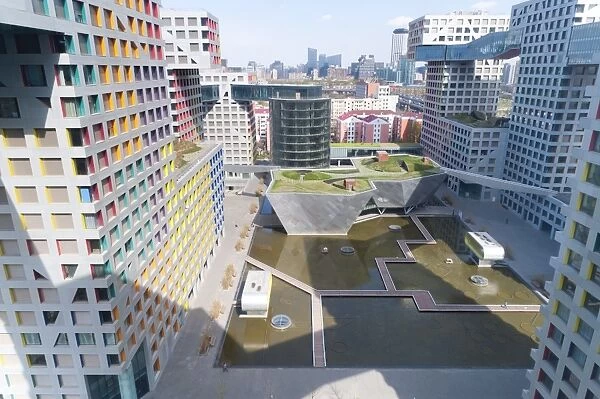 Moma Linked Hybrid complex by architect Steven Holl, built in 2009, Dongzhimen District