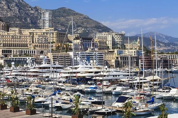 Monaco harbour, Monaco, Mediterranean, Europe