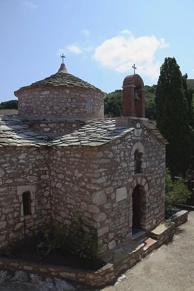 Monastery Agia Varvara, Skopelos, Sporades Islands, Greek Islands, Greece, Europe