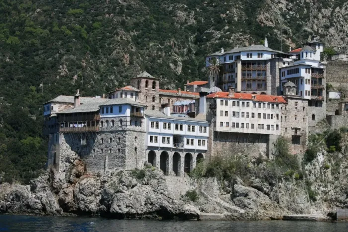 Framed Print : Monastery on Mount Athos, Mount Athos, UNESCO World Heritage Site, Greece, Europe Framed Print : Monastery on Mount Athos, Mount Athos, UNESCO World Heritage Site, Greece, Europe