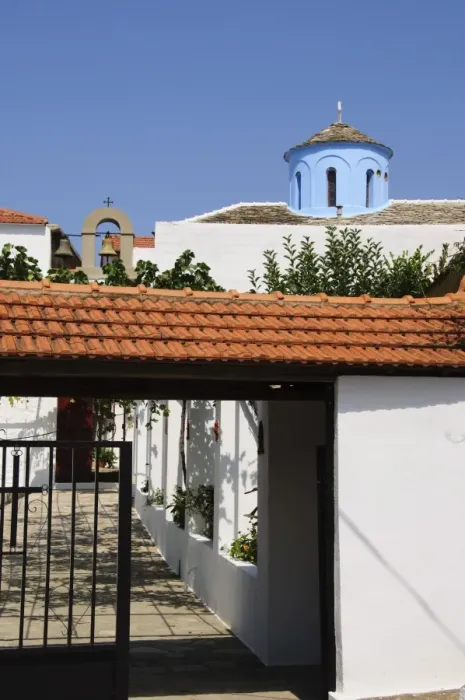 Framed Print : Monastery Prodromos, Skopelos, Sporades Islands, Greek Islands, Greece, Europe