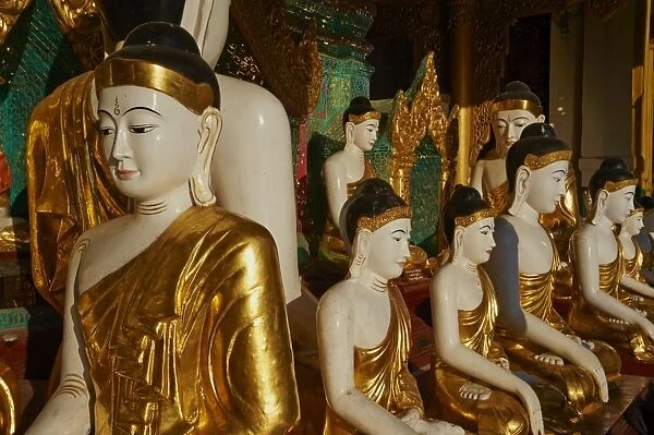 Monastery, Shwedagon Paya, Yangon (Rangoon), Myanmar (Burma), Asia