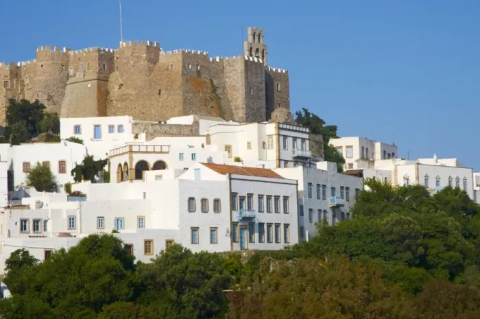 Framed Print : Monastery of St. John the Theologian, fortress and Hora, UNESCO World Heritage Site Framed Print : Monastery of St. John the Theologian, fortress and Hora, UNESCO World Heritage Site