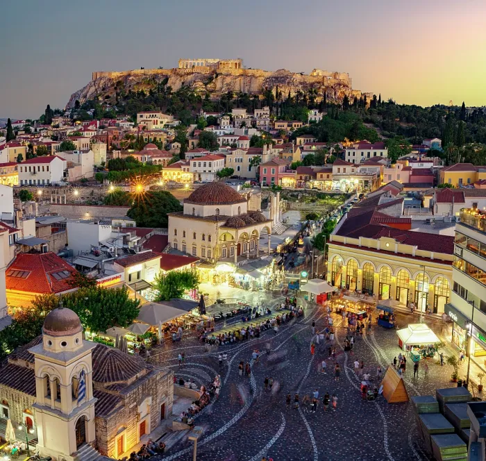 Framed Print : Monastiraki Square and Acropolis, Athens, Greece Framed Print : Monastiraki Square and Acropolis, Athens, Greece