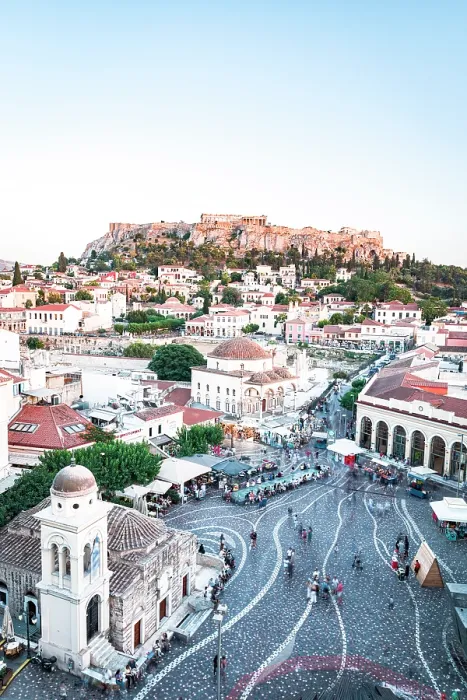 Framed Print : Monastiraki Square and Acropolis Athens, Greece Framed Print : Monastiraki Square and Acropolis Athens, Greece