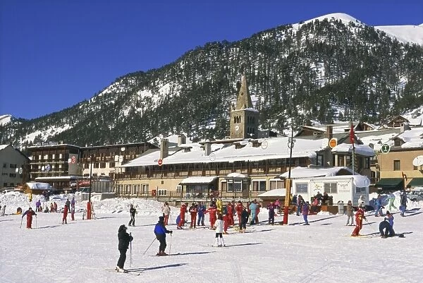 Mongenevre ski resort, Rhone Alpes, France, Europe