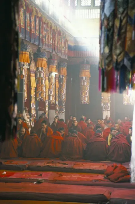 Framed Print : Monks inside the main prayer hall, Drepung Buddhist monastery, Lhasa, Tibet, China, Asia Framed Print : Monks inside the main prayer hall, Drepung Buddhist monastery, Lhasa, Tibet, China, Asia