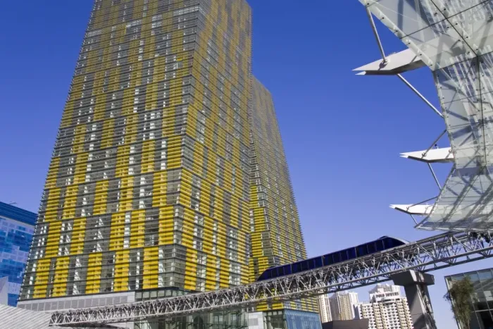 Framed Print : Monorail and Veer Towers at CityCenter, Las Vegas, Nevada, United States of America Framed Print : Monorail and Veer Towers at CityCenter, Las Vegas, Nevada, United States of America