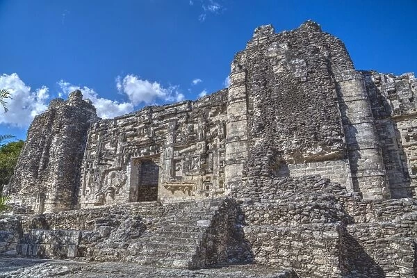 Monster Mouth Doorway, Hormiguero, Mayan archaeological site, Rio Bec style, Campeche