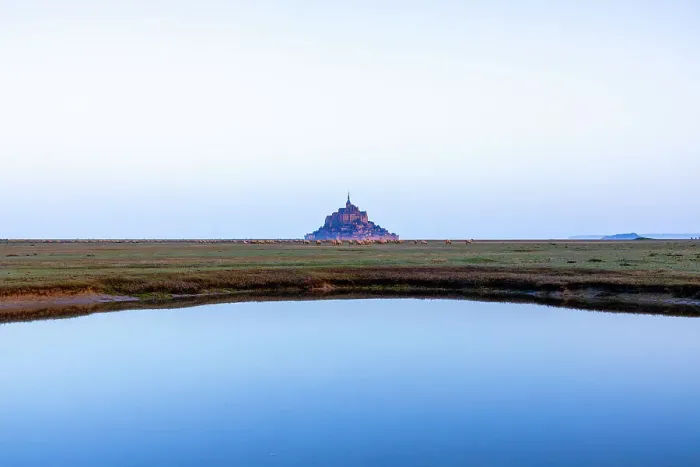 Framed Print : Mont Saint Michel at sunrise, UNESCO World Heritage Site, Normandy, France, Europe Framed Print : Mont Saint Michel at sunrise, UNESCO World Heritage Site, Normandy, France, Europe