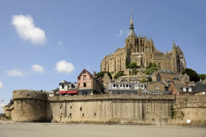 Framed Print : Mont Saint-Michel, UNESCO World Heritage Site, Normandy, France, Europe