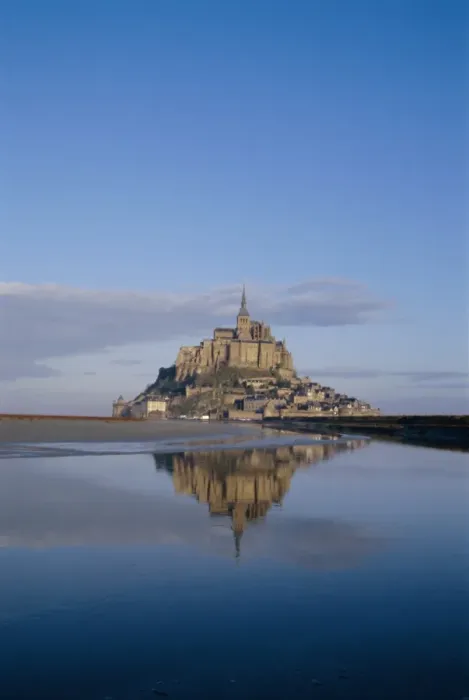 Framed Print : Mont St. Michel (Mont Saint-Michel) reflected in water, Manche, Normandy, France, Europe Framed Print : Mont St. Michel (Mont Saint-Michel) reflected in water, Manche, Normandy, France, Europe