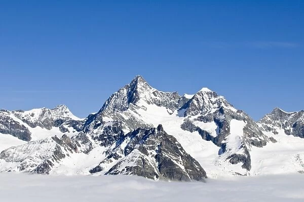 Monte Rosa Massif from Gronergrat, Switzerland, Europe