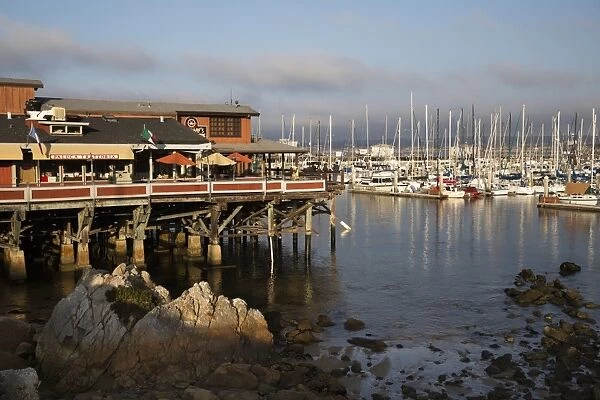 Monterey Docks and Fishermans Wharf restaurants, Monterey, Monterey County, California, United States of America, North America