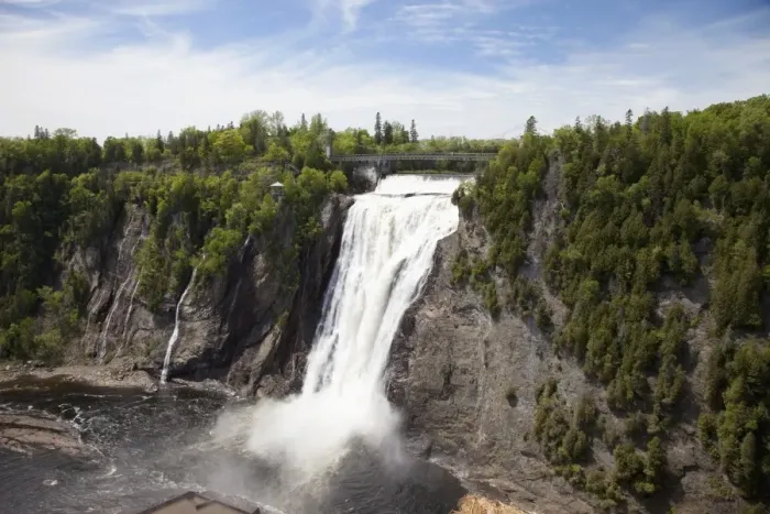 Framed Print : Montmorency Falls, located 10 kms east of Quebec City, Quebec, Canada, North America Framed Print : Montmorency Falls, located 10 kms east of Quebec City, Quebec, Canada, North America