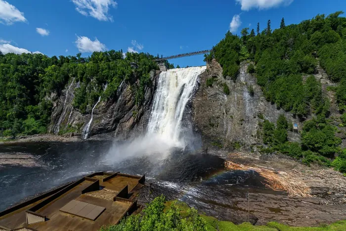 Framed Print : Montmorency Falls, Quebec, Canada, North America Framed Print : Montmorency Falls, Quebec, Canada, North America