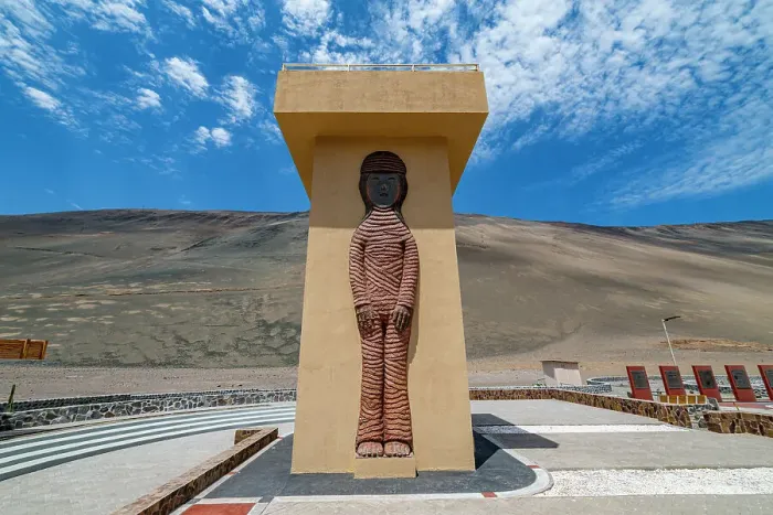 Framed Print : Monument, Chinchorro Mummies, UNESCO World Heritage Site, Camarones Valley, northern Atacama desert, Chile, South America Framed Print : Monument, Chinchorro Mummies, UNESCO World Heritage Site, Camarones Valley, northern Atacama desert, Chile, South America